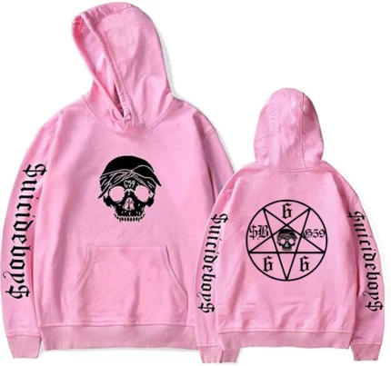 $uicideboy$ Merch G59 Record Hoodie Pink