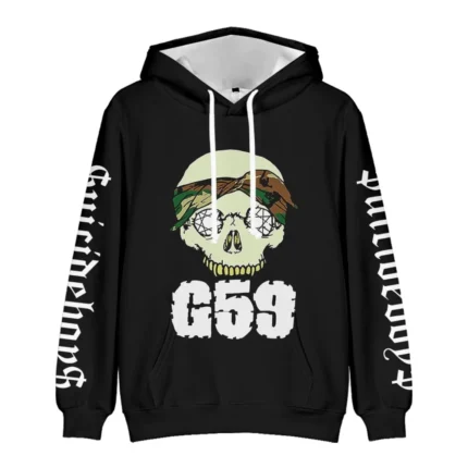 $uicideboy$ Merch G59 Record Long Sleeve Hoodie