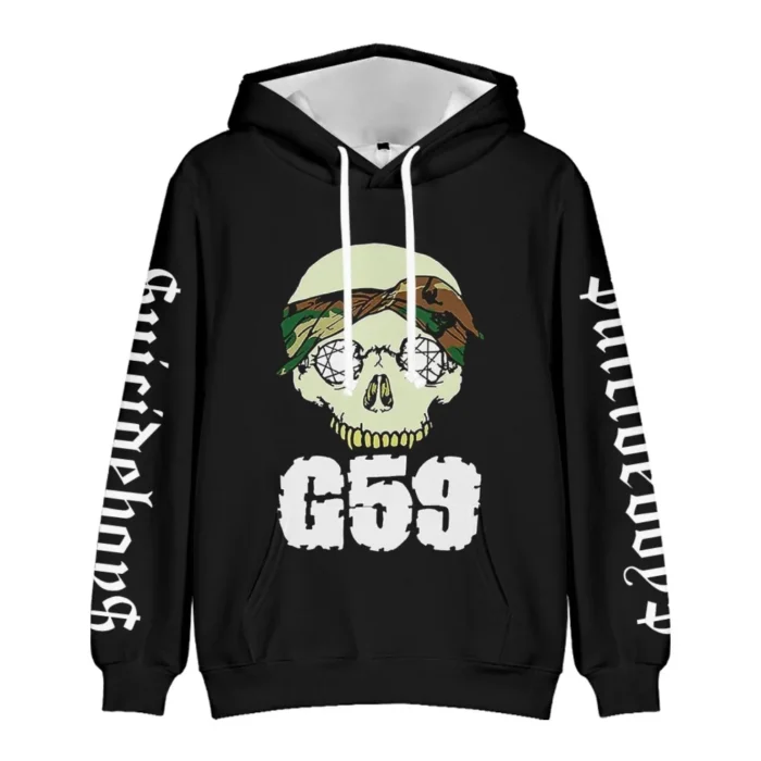 $uicideboy$ Merch G59 Record Long Sleeve Hoodie